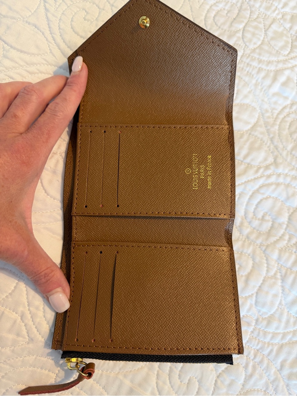 Louis Vuitton Monogram Canvas Small Envelope Wallet in Brown - Picture 2 of 4